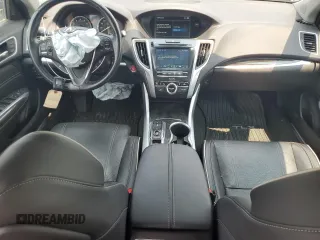 2018 Acura TLX Advance with VIN 19UUB3F73JA003800, listed as a Copart auction lot 59383825 with 72,071 mi miles and Salvage title. Bid and sale history available at DreamBid. Image 8.
