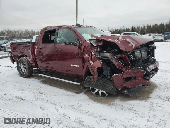 2024 Ram 2500 Longhorn with VIN 3C6UR5GL9RG339392, listed as a Copart auction lot 88396405 with 13,338 mi miles and Salvage Title. Bid and sale history available at carsss.com. Image 4.