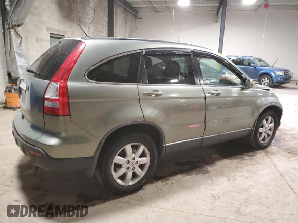 2008 Honda CR-V EX-L with VIN JHLRE48758C023062, listed as a Copart auction lot 53842525 with 192,014 mi miles and Salvage Title. Bid and sale history available at carsss.com. Image 3.