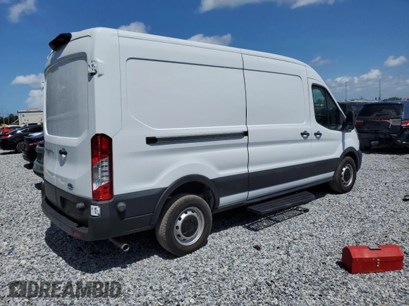 2023 Ford Transit Cargo with VIN 1FTBR1C86PKA12559, listed as a Copart auction lot 60771385 with 11,478 mi miles and Non repairable. Bid and sale history available at DreamBid. Image 3.