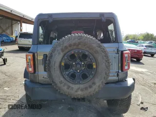2023 Ford Bronco with VIN 1FMEE5DP5PLA85207, listed as a Copart auction lot 53865985 with 17,561 mi miles and Salvage title. Bid and sale history available at DreamBid. Image 6.