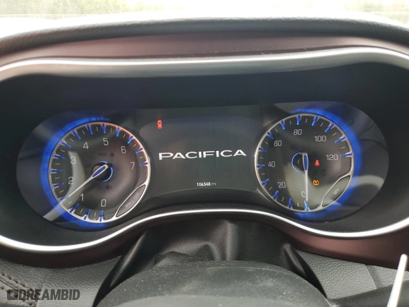 2017 Chrysler Pacifica Limited with VIN 2C4RC1GG3HR537485, listed as a Copart auction lot 49117185 with 106,348 mi miles and Salvage Title. Bid and sale history available at carsss.com. Image 9.