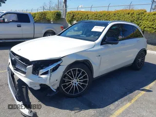 2017 Mercedes-Benz GLC with VIN WDC0G6EBXHF201996, listed as a IAAI auction lot 41814847 with 117,273 mi miles. Bid and sale history available at carsss.com. Image 2.