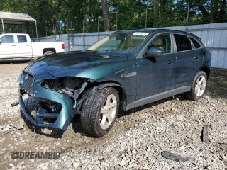 2018 Jaguar F-Pace 25t Premium with VIN SADCJ2FXXJA266118, listed as a Copart auction lot 60659875 with 114,461 mi miles and Salvage title. Bid and sale history available at DreamBid. Image 1.