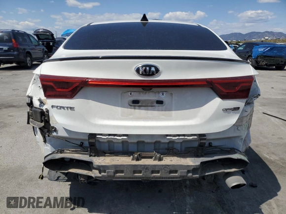 2021 Kia Forte GT-Line with VIN 3KPF34AD1ME298923, listed as a Copart auction lot 50998005 with 63,109 mi miles and Salvage Title. Bid and sale history available at carsss.com. Image 6.