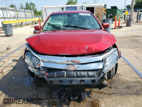 2012 Ford Fusion SEL with VIN 3FAHP0JA1CR348647, listed as a Copart auction lot 61761545 with 65,456 mi miles and Salvage title. Bid and sale history available at DreamBid. Image 5.