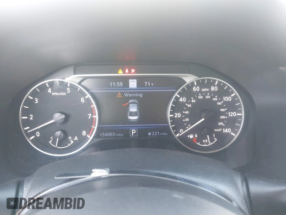 2019 Nissan Altima 2.5 Platinum with VIN 1N4BL4FV9KC116654, listed as a IAAI auction lot 41505682 with 154,065 mi miles. Bid and sale history available at carsss.com. Image 7.