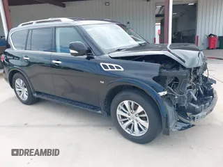 2017 Infiniti QX80 Signature Edition with VIN JN8AZ2NE8H9155644, listed as a IAAI auction lot 42445518 with 155,107 mi miles and . Bid and sale history available at DreamBid. Image 1.