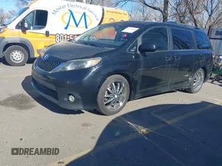 2012 Toyota Sienna SE with VIN 5TDXK3DC9CS179896, listed as a IAAI auction lot 41672616 with 216,638 mi miles. Bid and sale history available at carsss.com. Image 17.