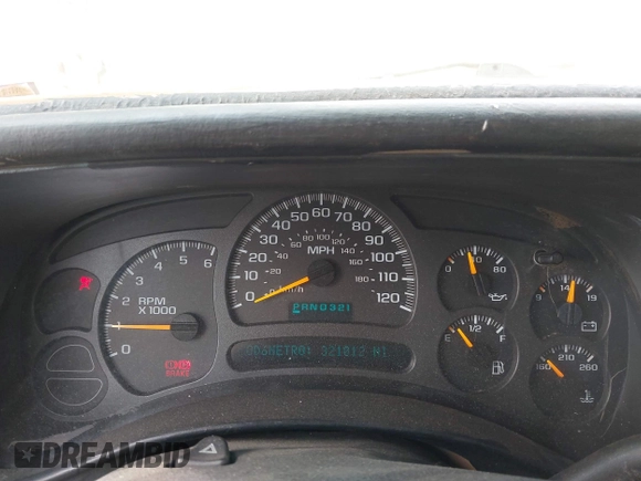 2004 Chevrolet Suburban Z71 with VIN 3GNFK16ZX4G103404, listed as a IAAI auction lot 42100161 with 321,012 mi miles. Bid and sale history available at carsss.com. Image 7.