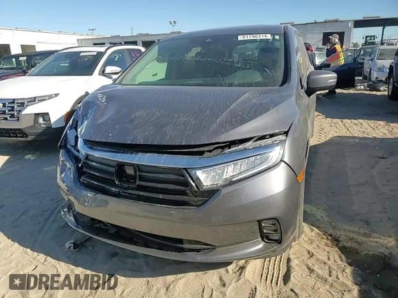 2024 Honda Odyssey EX-L with VIN 5FNRL6H69RB069598, listed as a Copart auction lot 81798314 with Not Provided miles and Salvage Title. Bid and sale history available at DreamBid. Image 12.
