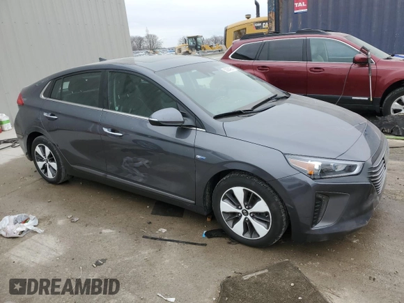 2019 Hyundai Ioniq Limited z VIN KMHC75LD7KU105436, wystawiony jako Copart lot #52084255 z przebiegiem 83 520 mil mil oraz Szkoda całkowita • Salvage title. Historia ofert i sprzedaży dostępna na DreamBid. Obrazek 4.