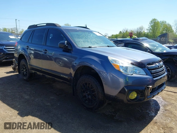 2014 Subaru Outback 2.5i with VIN 4S4BRCACXE3215167, listed as a IAAI auction lot 42117109 with 123,420 mi miles. Bid and sale history available at carsss.com. Image 1.