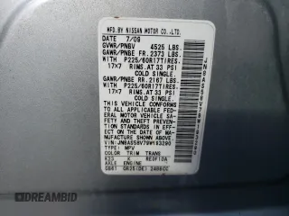 2009 Nissan Rogue SL with VIN JN8AS58V79W193290, listed as a Copart auction lot 87098934 with 59,999 mi miles and Salvage Title. Bid and sale history available at carsss.com. Image 13.