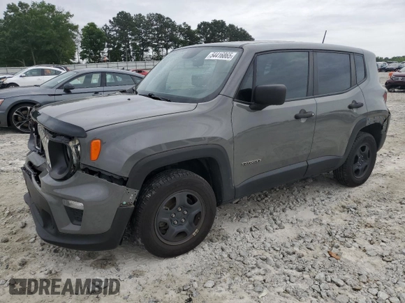 2019 Jeep Renegade Upland z VIN ZACNJBAB3KPK37977, wystawiony jako Copart lot #54416865 z przebiegiem 89 502 mil mil oraz Szkoda całkowita • Salvage title. Historia ofert i sprzedaży dostępna na DreamBid. Obrazek 1.