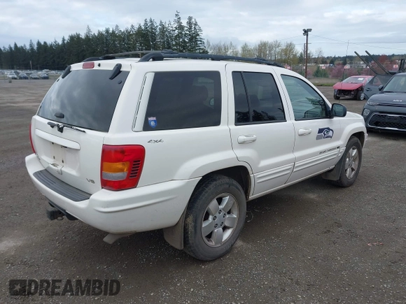 2001 Jeep Grand Cherokee Limited with VIN 1J4GW58N01C587109, listed as a IAAI auction lot 41929445 with 247,066 mi miles. Bid and sale history available at carsss.com. Image 4.