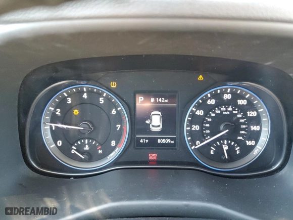2021 Hyundai Kona SEL with VIN KM8K22AA8MU615752, listed as a Copart auction lot 84789404 with 80,509 mi miles and Salvage Title. Bid and sale history available at carsss.com. Image 9.