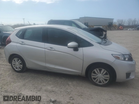 2015 Honda Fit LX with VIN 3HGGK5H57FM706377, listed as a Copart auction lot 53932605 with 0 mi miles and Salvage Title. Bid and sale history available at carsss.com. Image 4.