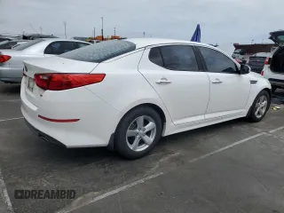 2015 Kia Optima LX with VIN KNAGM4A70F5631684, listed as a Copart auction lot 55786925 with 129,208 mi miles and Salvage Title. Bid and sale history available at DreamBid. Image 3.