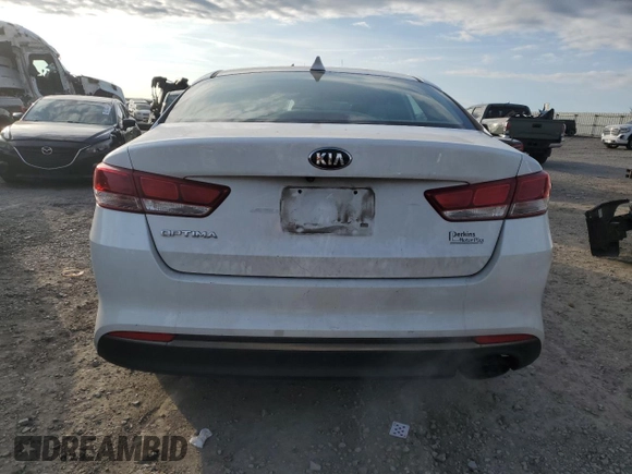 2016 Kia Optima LX with VIN 5XXGT4L34GG072265, listed as a Copart auction lot 83017774 with 177,541 mi miles and Salvage Title. Bid and sale history available at carsss.com. Image 6.