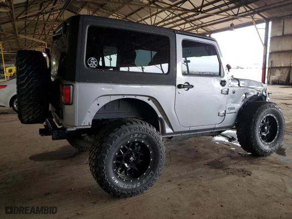 2014 Jeep Wrangler Sport with VIN 1C4AJWAG1EL179137, listed as a Copart auction lot 49445325 with 123,511 mi miles and Salvage Title. Bid and sale history available at carsss.com. Image 3.