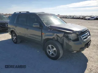 2007 Honda Pilot EX-L with VIN 5FNYF287X7B035543, listed as a Copart auction lot 41758695 with 220,347 mi miles and Salvage Title. Bid and sale history available at DreamBid. Image 4.