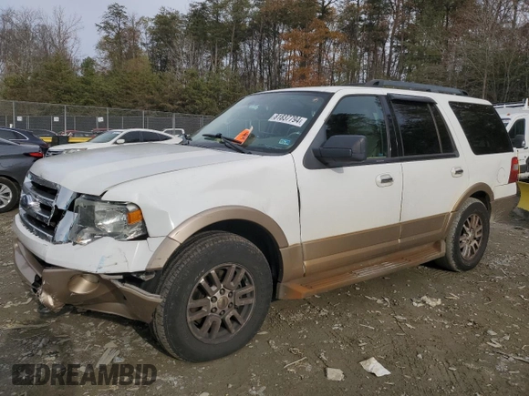 2013 Ford Expedition XLT z VIN 1FMJU1J50DEF63224, wystawiony jako Copart lot #81837794 z przebiegiem 195 318 mil mil oraz Szkoda całkowita • Salvage title. Historia ofert i sprzedaży dostępna na DreamBid. Obrazek 1.