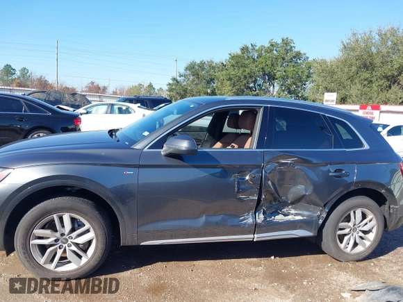 2022 Audi Q5 S line Premium with VIN WA1GAAFY5N2094705, listed as a IAAI auction lot 41175322 with 53,969 mi miles and . Bid and sale history available at DreamBid. Image 14.