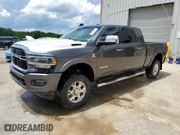 2019 Ram 2500 Laramie with VIN 3C6UR5NL0KG702140, listed as a Copart auction lot 52513015 with 63,525 mi miles and Salvage title. Bid and sale history available at DreamBid. Image 1.