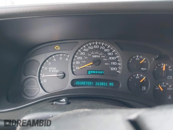 2003 Chevrolet Tahoe LS with VIN 1GNEK13T93J308334, listed as a IAAI auction lot 41582475 with 263,031 mi miles. Bid and sale history available at carsss.com. Image 7.