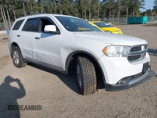 2013 Dodge Durango Crew with VIN 1C4RDJDG3DC664855, listed as a IAAI auction lot 42109159 with 148,440 mi miles and . Bid and sale history available at carsss.com. Image 1.