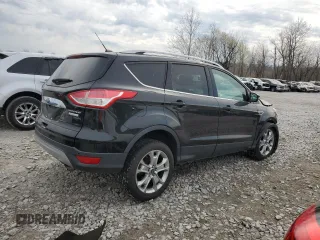 2014 Ford Escape Titanium with VIN 1FMCU0JX6EUB78701, listed as a Copart auction lot 50612945 with 105,729 mi miles and Salvage Title. Bid and sale history available at carsss.com. Image 3.