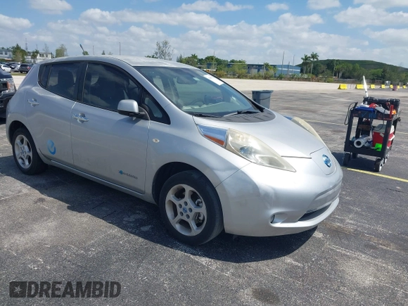 2011 Nissan LEAF SL-e with VIN JN1AZ0CP5BT006027, listed as a IAAI auction lot 42087275 with 91,258 mi miles and . Bid and sale history available at DreamBid. Image 1.