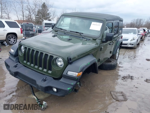 2023 Jeep Wrangler Sport with VIN 1C4HJXDG4PW541155, listed as a IAAI auction lot 41651222 with 30,283 mi miles and . Bid and sale history available at DreamBid. Image 17.