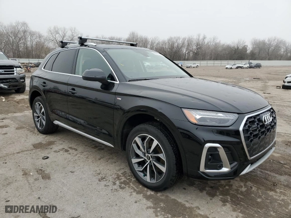 2023 Audi Q5 S line Prestige with VIN WA1FAAFY1P2166014, listed as a Copart auction lot 86218794 with 13,851 mi miles and Salvage Title. Bid and sale history available at carsss.com. Image 4.