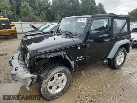 2016 Jeep Wrangler Willys Wheeler with VIN 1C4GJWAG6GL326498, listed as a Copart auction lot 62849715 with 49,414 mi miles and Salvage title. Bid and sale history available at DreamBid. Image 1.