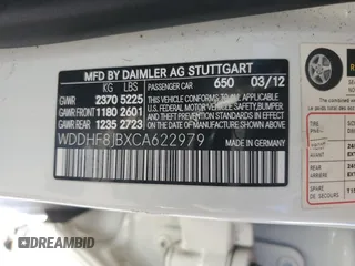 2012 Mercedes-Benz E 350 Luxury z VIN WDDHF8JBXCA622979, wystawiony jako Copart lot #74607944 z przebiegiem 73 045 mil mil oraz Szkoda całkowita • Salvage title. Historia ofert i sprzedaży dostępna na DreamBid. Obrazek 12.