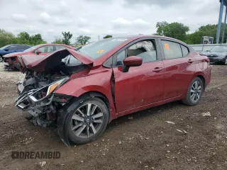 2021 Nissan Versa SV with VIN 3N1CN8EV4ML856575, listed as a Copart auction lot 58821295 with Not provided miles and Salvage title. Bid and sale history available at DreamBid. Image 1.