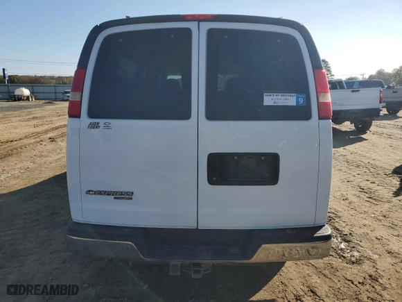 2009 Chevrolet Express Passenger with VIN 1GAHG39K991172838, listed as a Copart auction lot 78937204 with 0 mi miles and Salvage Title. Bid and sale history available at carsss.com. Image 6.