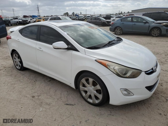 2012 Hyundai Elantra GLS PZEV with VIN 5NPDH4AE3CH123942, listed as a Copart auction lot 48427165 with 105,483 mi miles and Salvage Title. Bid and sale history available at carsss.com. Image 4.
