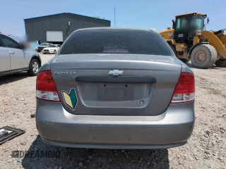 2006 Chevrolet Aveo LS with VIN KL1TD56666B540466, listed as a Copart auction lot 60418355 with 252,838 mi miles and Salvage title. Bid and sale history available at DreamBid. Image 6.