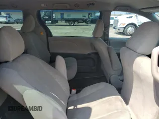 2013 Toyota Sienna L with VIN 5TDZK3DC3DS296433, listed as a Copart auction lot 62551444 with 0 mi miles and Non Repairable. Bid and sale history available at carsss.com. Image 11.