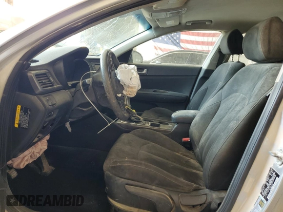 2016 Kia Optima LX with VIN 5XXGT4L35GG035838, listed as a Copart auction lot 59261495 with 128,848 mi miles and Salvage title. Bid and sale history available at DreamBid. Image 7.
