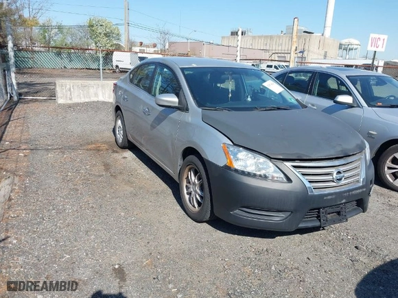 2014 Nissan Sentra SV with VIN 3N1AB7AP9EY243647, listed as a IAAI auction lot 42076843 with 158,891 mi miles. Bid and sale history available at carsss.com. Image 1.