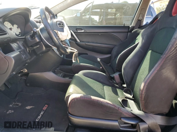 2002 Honda Civic Si with VIN SHHEP335X2U311044, listed as a Copart auction lot 75823094 with 216,126 mi miles and Salvage Title. Bid and sale history available at DreamBid. Image 7.