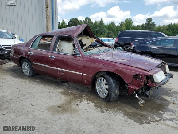 2005 Mercury Grand Marquis LS Premium with VIN 2MEFM75W05X632265, listed as a Copart auction lot 67669494 with 106,028 mi miles and Non Repairable. Bid and sale history available at carsss.com. Image 4.