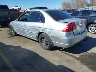 2003 Honda Civic LX with VIN 2HGES15543H572555, listed as a IAAI auction lot 41675472 with 218835 miles. Bid and sale history available at carsss.com. Image 3.