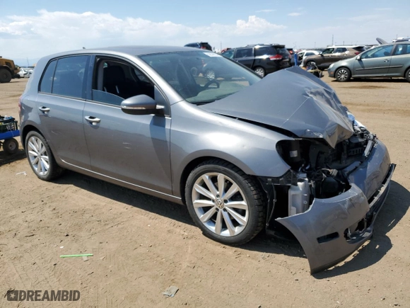2013 Volkswagen Golf TDI w/Sunroof & Nav with VIN WVWNM7AJXDW007910, listed as a Copart auction lot 62839634 with 80,896 mi miles and Non Repairable. Bid and sale history available at carsss.com. Image 4.