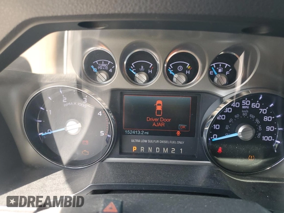2011 Ford F-350 XL with VIN 1FT8W3BT4BEC18412, listed as a Copart auction lot 54521035 with 152,413 mi miles and Clean Title. Bid and sale history available at DreamBid. Image 9.
