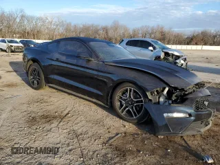 2021 Ford Mustang EcoBoost with VIN 1FA6P8TH5M5151498, listed as a Copart auction lot 45869345 with 56,805 mi miles and Salvage Title. Bid and sale history available at carsss.com. Image 4.